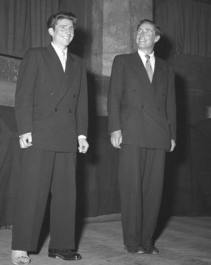 Герман Буль і Вальтер Фрауенбергер у Віденському концертхаусі, 1953 рік